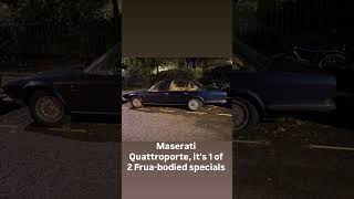Maserati Quattro Porte, it's 1 of 2 Frua-bodied specials!!! #car #classiccar #maserati #carspotting