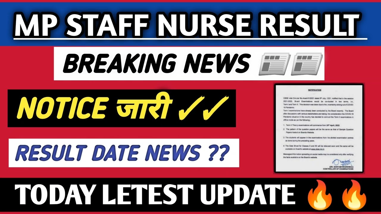 Notice out?? Nhm Staff Nurse Result 2022 /mp nhm staff nurse result letest update today