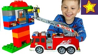 Про пожарную машину. Тушим пожар в Лего домике Kids video about fire truck(Привет, ребята! В этой серии Игорюша и пожарная машина тушит пожар в лего доме. В одном из окон вспыхнул огон..., 2016-06-30T06:55:18.000Z)