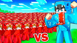 Ejército de 1000 DAGAR vs 1 Nacho MUTANTE en Minecraft