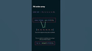 JavaScript array fill with default values | fill() method | #shorts #javascript