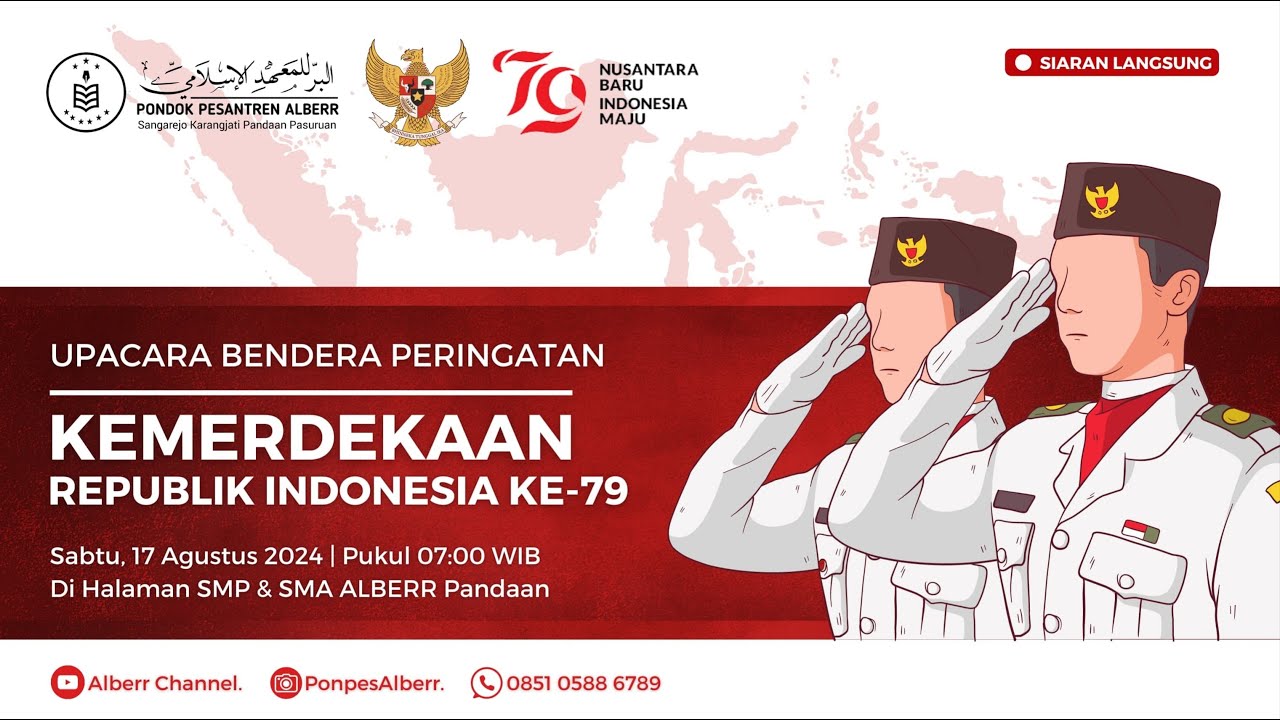 Upacara HUT RI KE-79, Pondok Pesantren ALBERR Pandaan Pasuruan