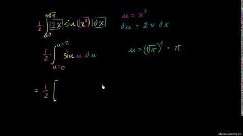U-substitution with definite integral