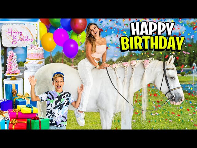 ANDREA'S BIRTHDAY SURPRISE!! **SHE DIDN'T EXPECT THIS** 🎁🎂 | The Royalty Family class=