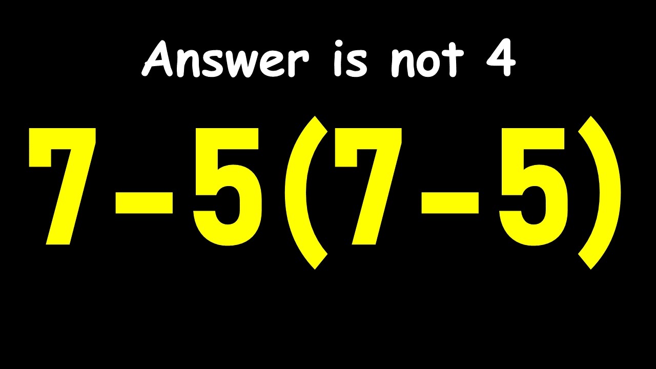Order of Operations (PEMDAS)