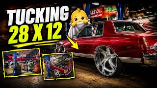 Still Heartless Box Chevy Squatting 28 X 12 Forgiatos Tucked Like A Baby