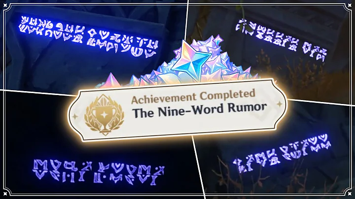 Nine-Word Rumor Secret Achievement The Chasm (9 Secret Messages Locations) Genshin Impact Guide - DayDayNews