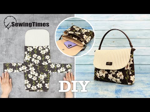 DIY Three Pockets Handbag 💕 Woman Purse Bag Tutorial