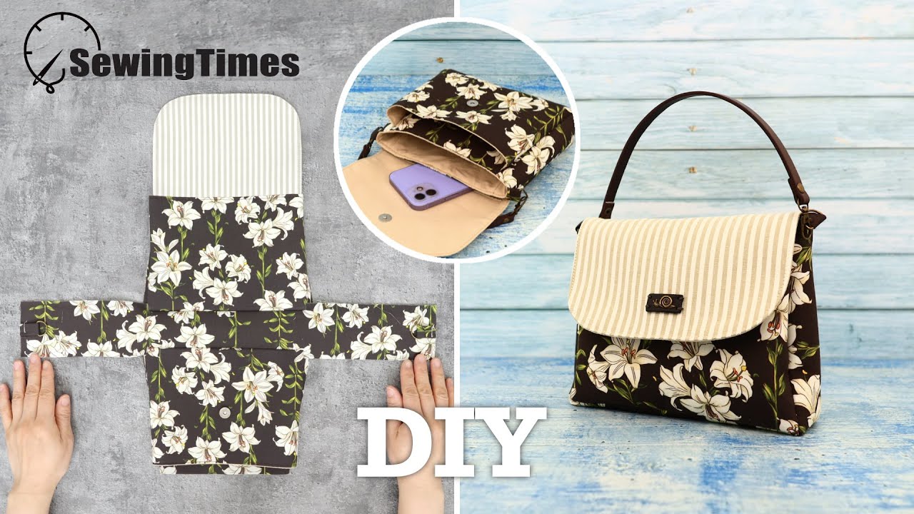 Шьём сумку с тремя карманами  💕 Мастер-класс дамская сумочка