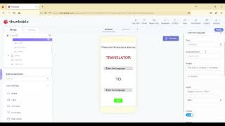 HOW TO MAKE A TRANSLATOR APP IN THUNKABLE