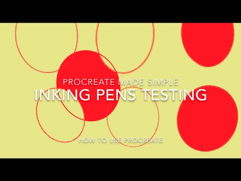 Procreate - Testing the Inking Pens - Procreate Made Easy