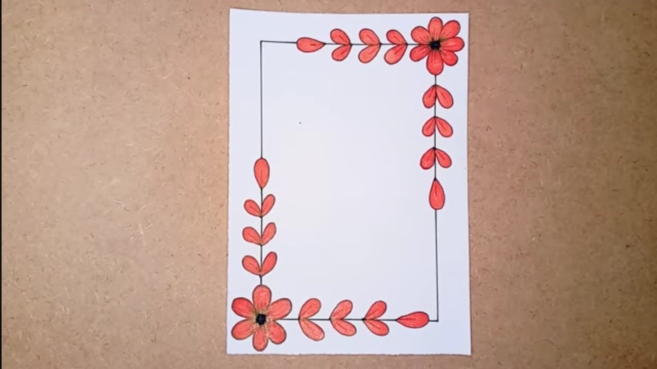 Easy front side #border #design making for school #projects #artwork 