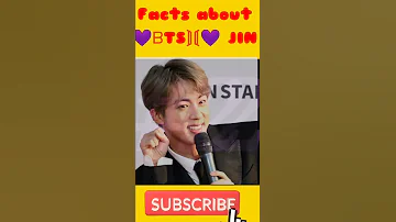 Interesting Facts about💜ᗷTS⟭⟬💜 Jin//#kimseokjin #facts #youtubeshorts #btsarmy #BTS