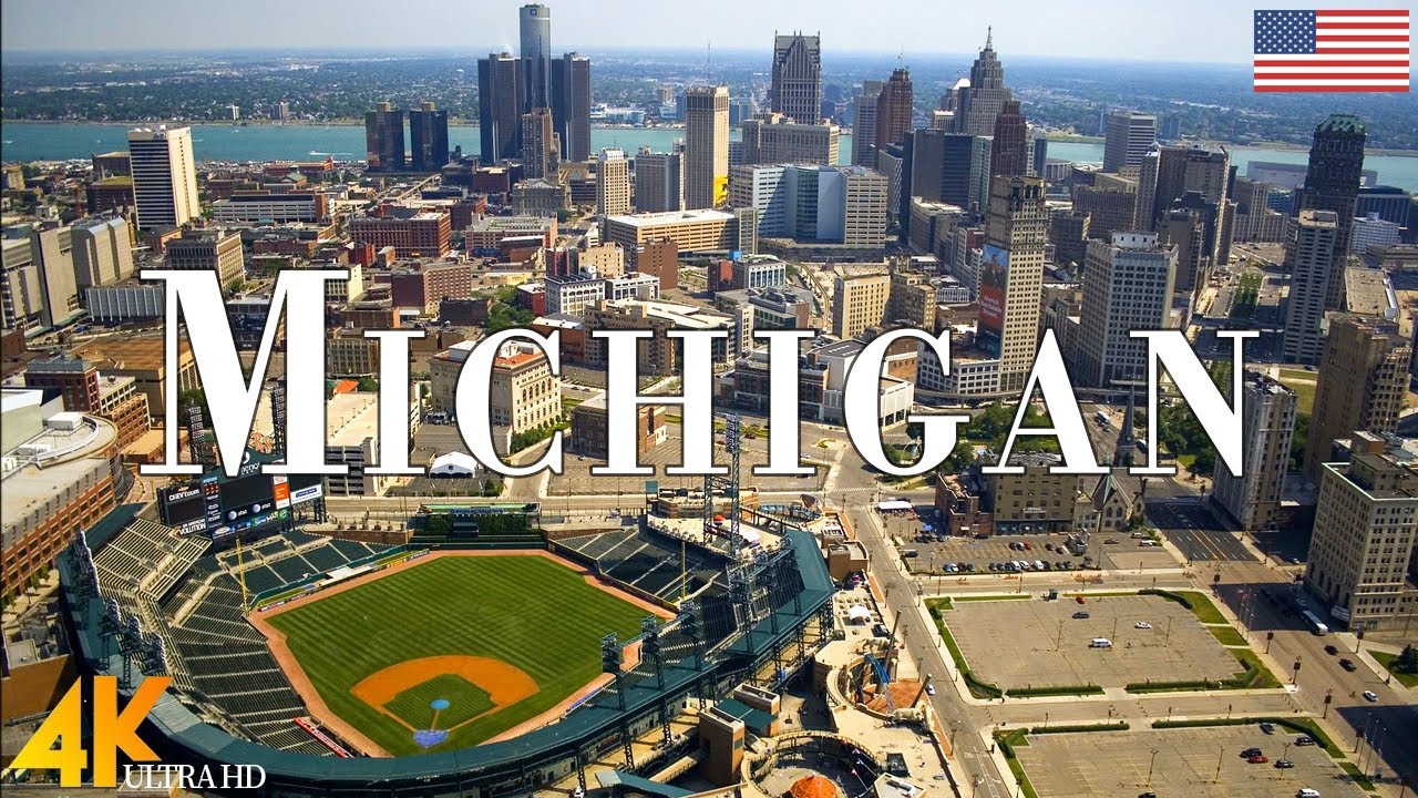 FLYING OVER MICHIGAN (4K UHD) - Relaxing Music Along With Beautiful Nature Videos - 4k ULTRA HD