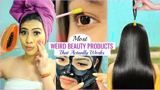 Most WEIRD BEAUTY Products That Actually WORKS .. | #Haircare #Skincare #Anaysa