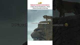 A Real-Life Lion King Moment… Nature Crowned Its Own King 🦁👑 #nature #viral #trending #shorts