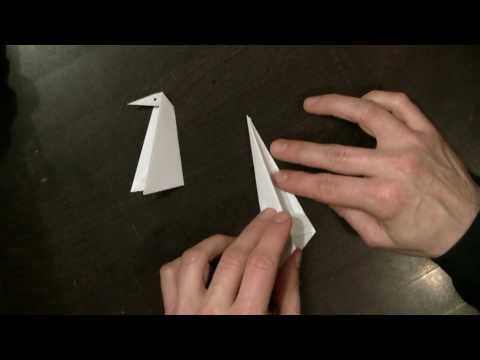 Origami Anleitung Pinguin