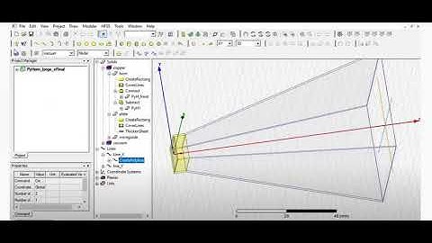 pyramidal horn antena hfss
