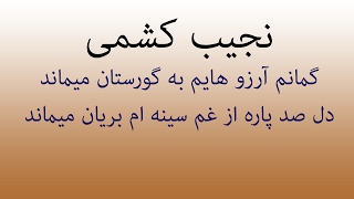 Gumanam Arezo Hayam - Najib Kishmi گمانم آرزو هایم - نجیب کشمی