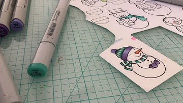 Copic Coloring SSS Snowman
