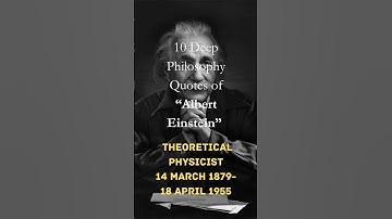 10 Deep Philosophy Quotes of Albert Einstein #motivation #quote #success
