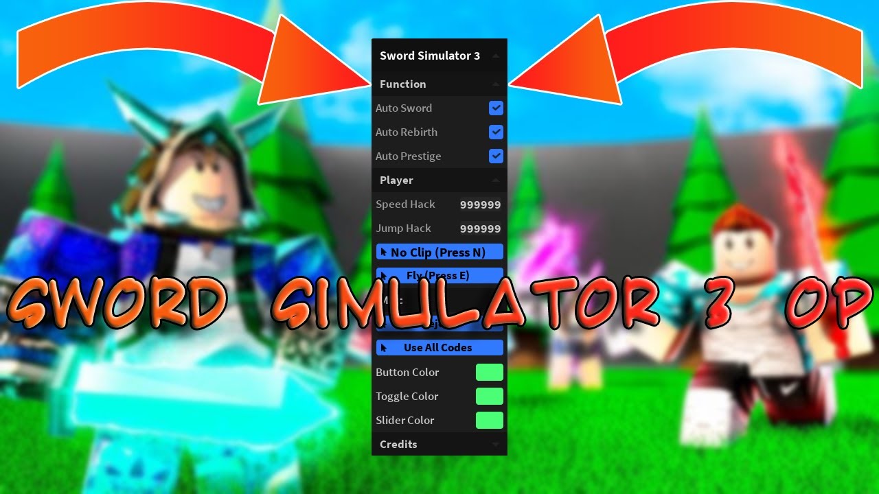 Sword Simulator 3 Op Hack Auto Farm Use All Codes Auto Rebirth And Much More Op Youtube - roblox sword simulator hack xxmarlonxx115 youtube