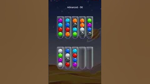 Golden Bubble sort Advanced level 96 Gameplay walkthrough solution