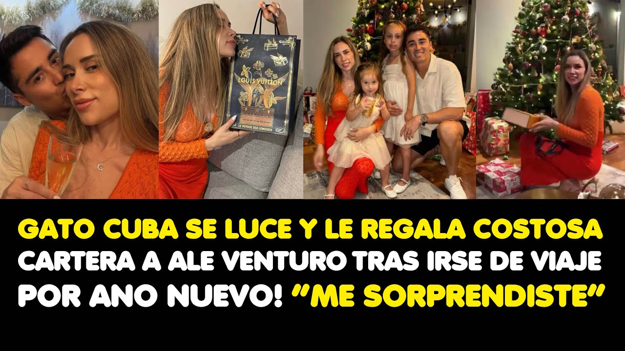 GATO CUBA SE LUCE Y LE REGALA COSTOSA CARTERA A ALE VENTURO TRAS IRSE DE VIAJE POR AÑO NUEVO!