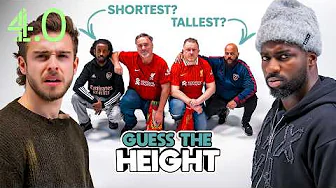 Blind Ranking Football Fans Tallest to Shortest! | Guess the Height | @channel4.0