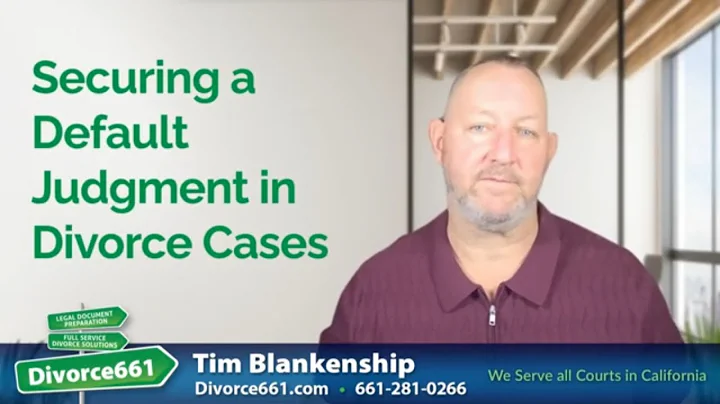 📜 How to Get a Default Judgment in a Divorce Case? | Los Angeles Divorce #divorce661