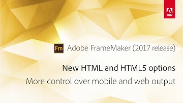 FrameMaker 2017: New HTML5 Layouts