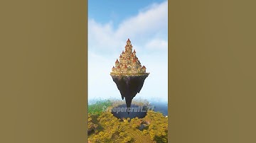 Minecraft: Rate this Castle on a Floating Island from 1-10 #timelapse #minecraft #tutorial #shorts