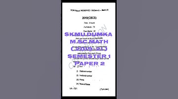 SKMU DUMKA || M.Sc Math(2019-21) || Semester 1 Paper 2 || Real Analysis Question #skmu #math #msc