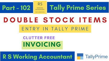 Double Stock Items In Tally Prime | Same Stock Item Names in Tally Prime | Stock Adjustment