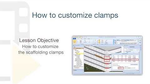 CerTus SCAFFOLDING Tutorial - How to customize scaffolding clamps - ACCA software