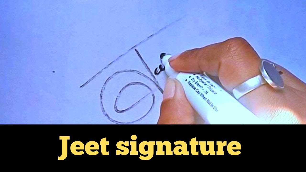 How to write a nice sign | Jeet name signature style