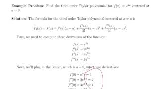 9.1 Taylor Polynomials Example 1