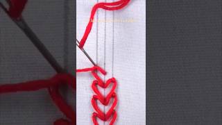 hand embroidery love stitch design.#viral #trending #shorts #new