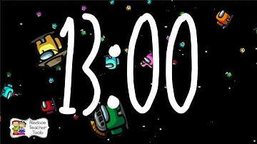 13 Minute Among Us Countdown Timer with Music and Alarm