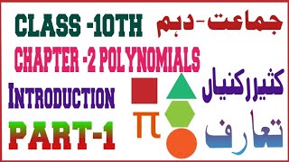 CLASS-10 MATHS CHAPTER - 2 Polynomials Introduction NCERT KARNATAKA