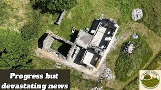 Ep 9 Our First Stone Wall Repair | Learning Traditional Lime Pointing