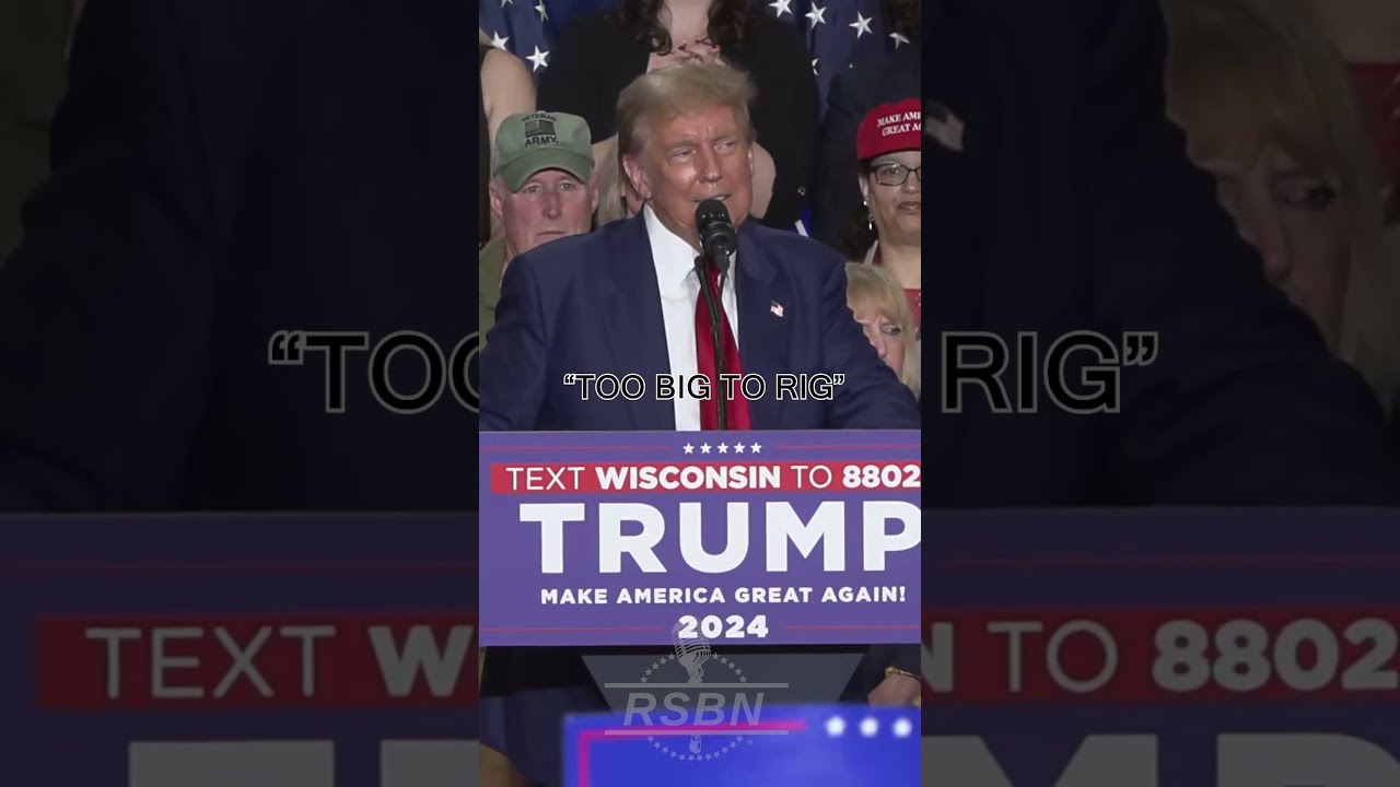  TOO BIG TO RIG President Trump Promises To Secure America S Elections In Green Bay Wisconsin