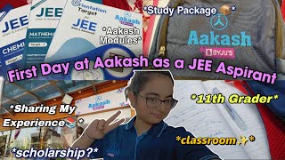 First Day At Aakash Coaching As A Jee Aspirant 11Th Grader My Experience,Modulescbse