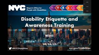 Disability Etiquette and Awareness Training