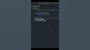 String Palindrome | #python #pythonprogramming #code #coding #learnpython #pythonforbeginners
