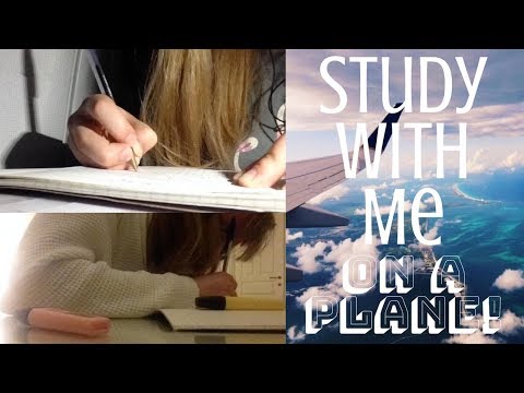 Study With Me on a Plane || On Holiday in Greece!