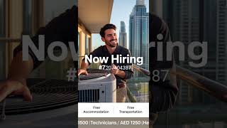 Hiring ! A.CTech/ Helper for Dubai #Everything Free#Apply -7207404387#