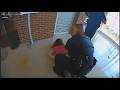 A woman accused of criminal assault is arrested after a dramatic confrontation