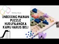 Belajar Huruf&amp;Angka dengan Puzzle|Permainan Kognitif Anak 3 Tahun Permainan Edukatif Motorik Anak