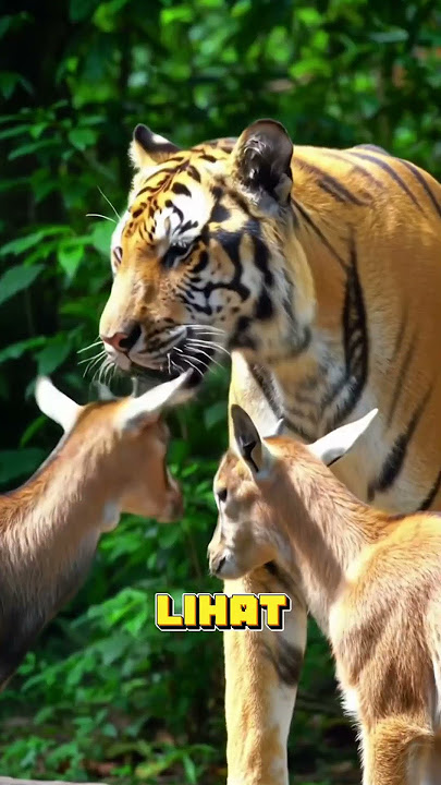 Persahabatan Harimau dan kambing yang tak biasa